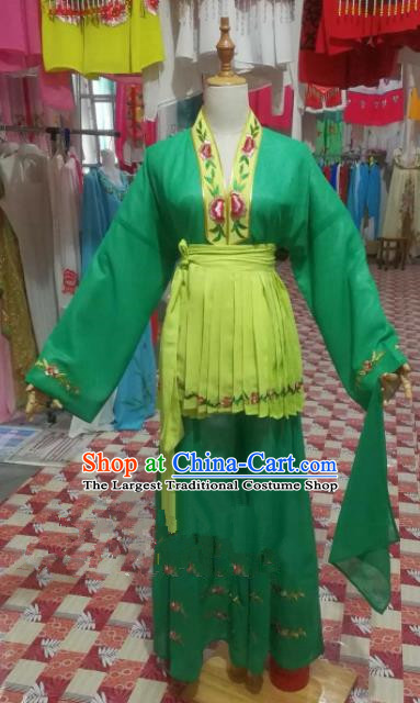 Chinese Traditional Beijing Opera Young Lady Clothing Peking Opera Mui Tsai Costume for Adults