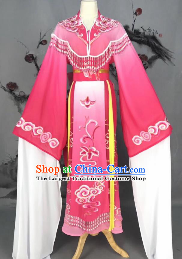 Chinese Traditional Beijing Opera Rosy Hanfu Dress Peking Opera Actress Costume for Rich