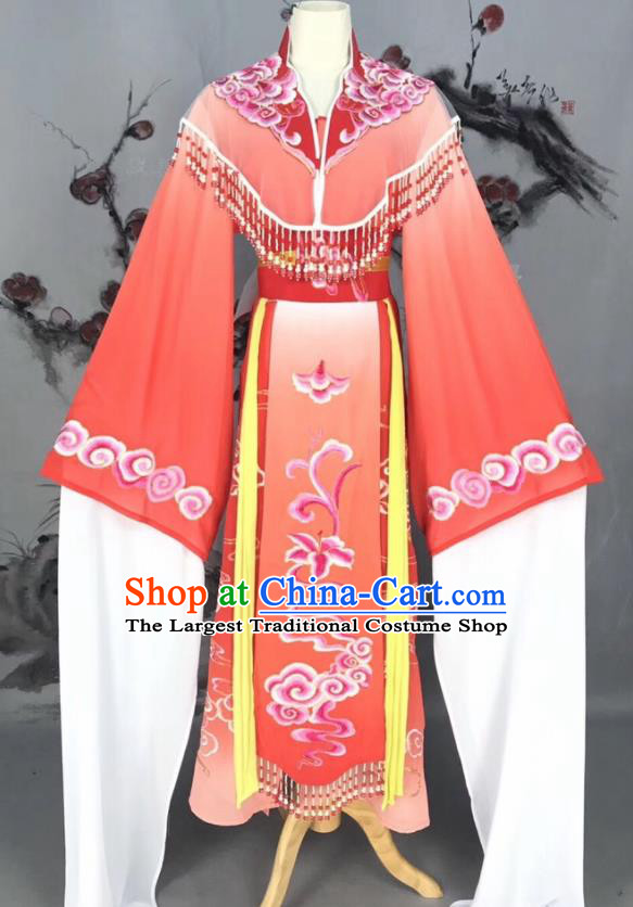 Chinese Traditional Beijing Opera Red Hanfu Dress Peking Opera Actress Costume for Rich