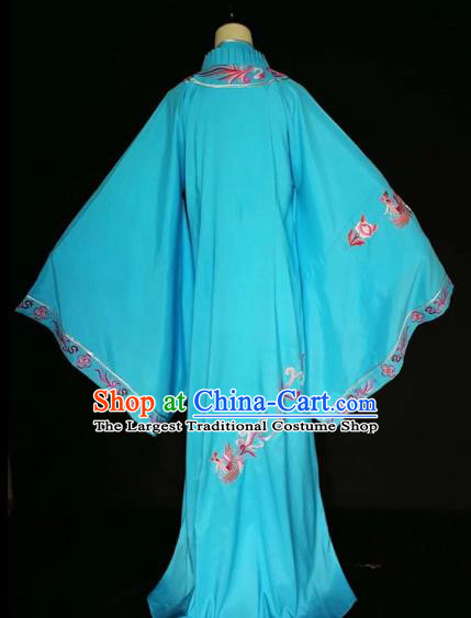 Traditional China Beijing Opera Costume Gifted Scholar Embroidered Robe and Hat Ancient Chinese Peking Opera Embroidery Clothing