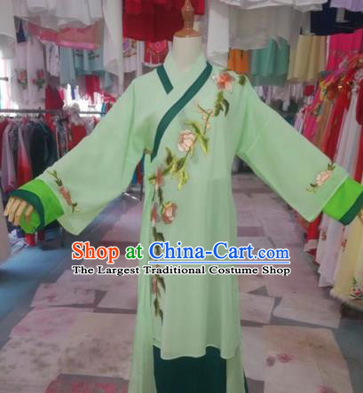 Chinese Traditional Beijing Opera Swordswoman Green Dress Peking Opera Diva Costumes for Adults