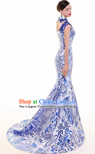 Chinese Traditional Qipao Dress Classical Costume Mermaid Cheongsam for Women