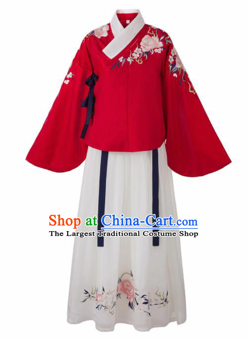 Chinese Traditional Historical Costumes Ancient Ming Dynasty Nobility Lady Hanfu Dress for Women