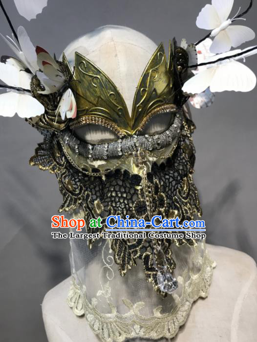 Top Halloween Cosplay Butterfly Veil Masks Brazilian Carnival Fancy Dress Ball Face Mask for Women