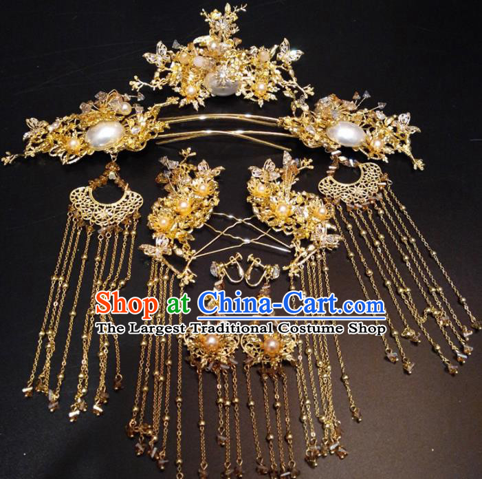 Top Chinese Traditional Hair Accessories Classical Wedding Hairpins Headdress for Women