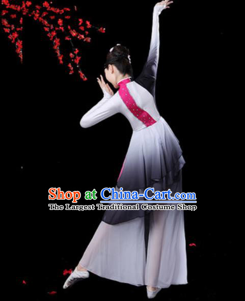 Chinese Classical Dance Umbrella Dance Dress Traditional Group Dance Chorus Costumes for Women