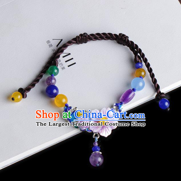 Chinese Traditional Jewelry Accessories National Hanfu Blueing Bracelet for Women