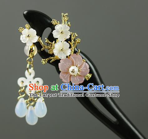 Handmade Chinese Traditional Ebony Hairpins Traditional Classical Hanfu Hair Accessories for Women