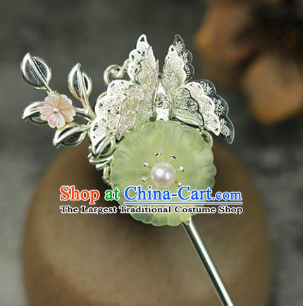 Handmade Chinese Traditional Butterfly Flower Hairpins Traditional Classical Hanfu Hair Accessories for Women