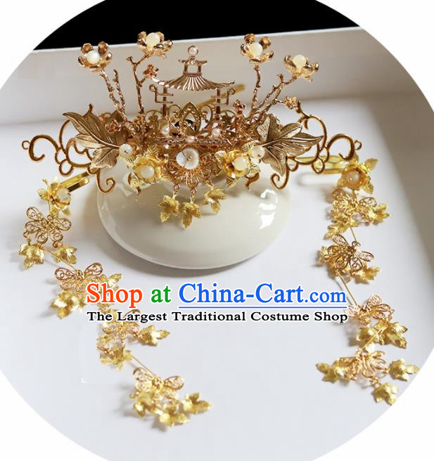 Handmade Chinese Traditional Palace Hair Clips Hairpins Ancient Classical Hanfu Hair Accessories for Women