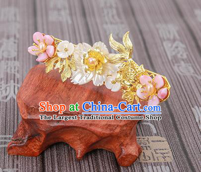 Chinese Ancient Traditional Hanfu Goldfish Hairpins Handmade Classical Hair Accessories for Women