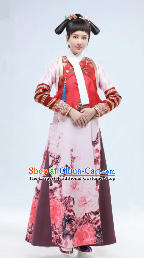 Drama Ruyi Royal Love in the Palace Chinese Ancient Qing Dynasty Manchu Princess Embroidered Costumes for Women