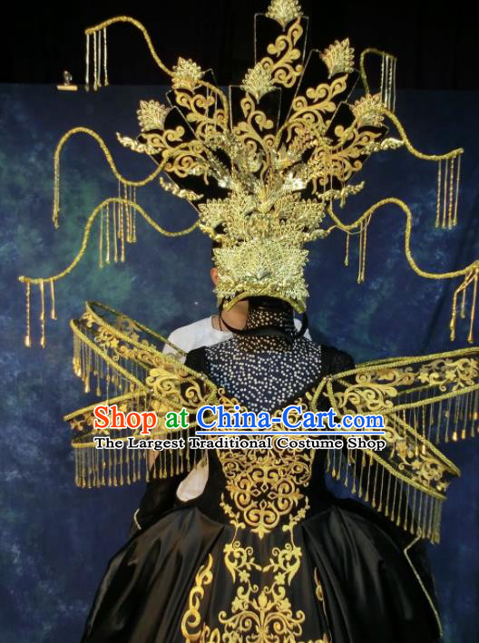 Brazilian Carnival Parade Halloween Catwalks Costumes and Headwear for Women