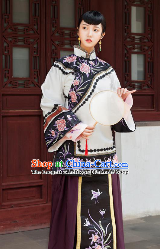 Traditional Chinese Qing Dynasty Nobility Lady Xiuhe Suits Ancient Drama Costumes for Women