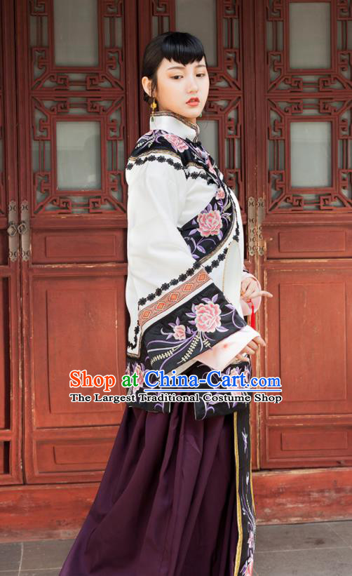 Traditional Chinese Qing Dynasty Nobility Lady Xiuhe Suits Ancient Drama Costumes for Women