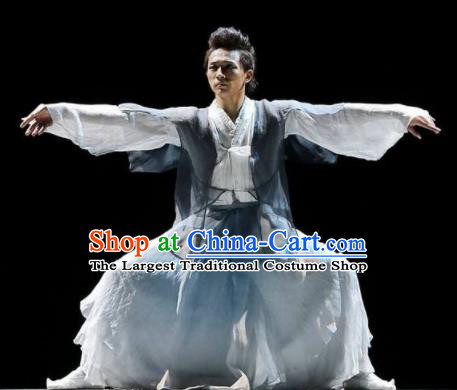 Chinese Traditional Classical Dance Costumes Drama Performance Folk Dance Clothing for Men