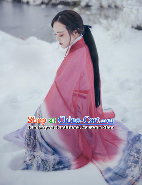 Chinese Traditional Ancient Peri Hanfu Dress Han Dynasty Imperial Concubine Historical Costumes for Women