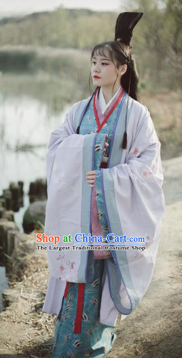 Chinese Ancient Imperial Concubine Hanfu Dress Traditional Han Dynasty Historical Costumes Complete Set for Women