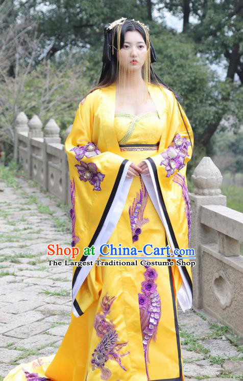 Traditional Chinese Ancient Drama Peri Costumes Tang Dynasty Imperial Consort Hanfu Dress for Women