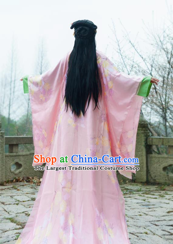 Traditional Chinese Ancient Drama Peri Costumes Tang Dynasty Palace Princess Hanfu Dress for Women