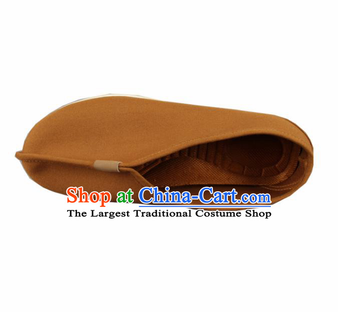 Chinese Traditional Buddhist Monk Shoes Buddhism Monks Cloth Shoes for Men