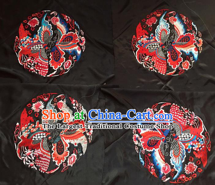 Chinese Traditional Embroidery Craft Embroidered Butterfly Patches Handmade Embroidering Accessories