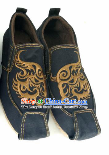 Chinese Traditional Martial Arts Shoes Kung Fu Shoes Black Shoes for Men