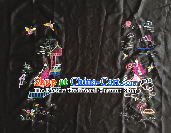 Chinese Traditional Handmade Embroidery Craft Embroidered Peri Patches