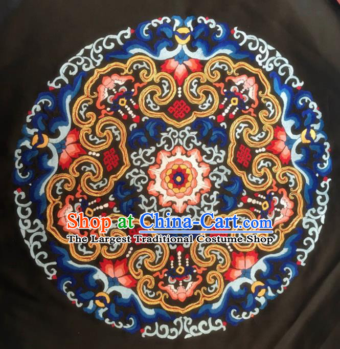 Asian Chinese Traditional Embroidered Silk Patches Handmade Embroidery Craft