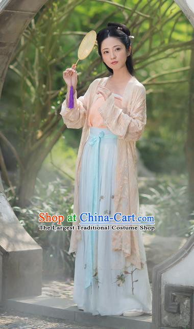 Chinese Traditional Song Dynasty Rich Lady Hanfu Dress Ancient Nobility Historical Costumes for Women