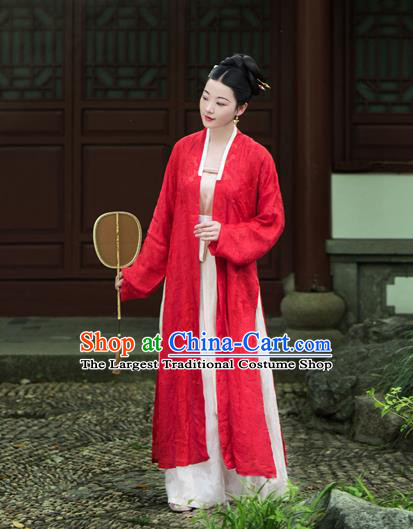 Chinese Traditional Song Dynasty Duchess Silk Historical Costumes Ancient Nobility Hanfu Dress for Women