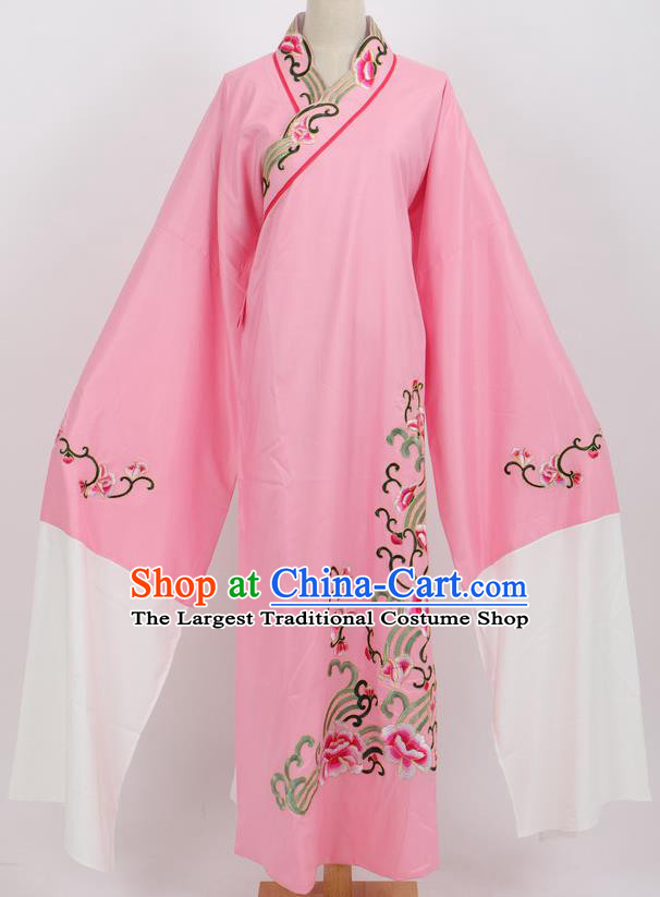 Professional Chinese Traditional Beijing Opera Niche Pink Robe Ancient Scholar Costume for Men