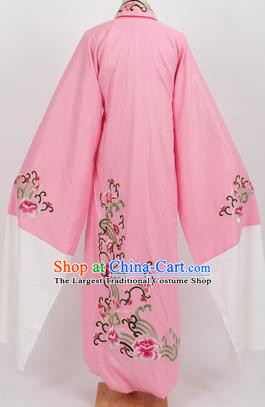 Professional Chinese Traditional Beijing Opera Niche Pink Robe Ancient Scholar Costume for Men