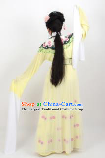 Chinese Traditional Professional Beijing Opera Diva Costumes Ancient Imperial Consort Yellow Dress for Women
