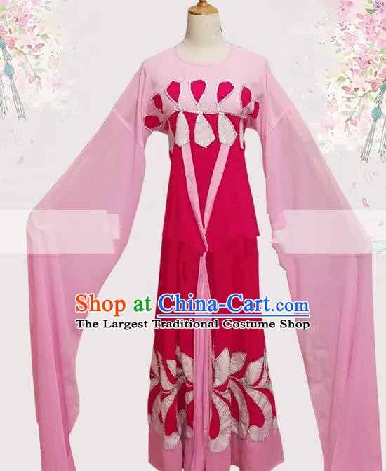 Professional Chinese Traditional Beijing Opera Young Lady Pink Dress Ancient Court Maid Costume for Women