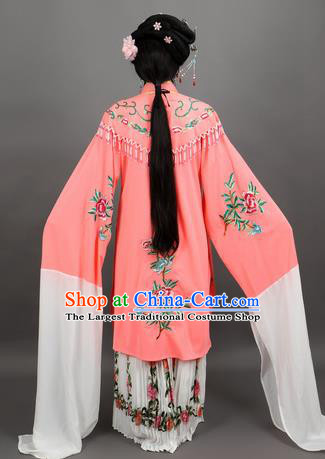 Professional Chinese Traditional Beijing Opera Orange Cloak Ancient Nobility Lady Costume for Women