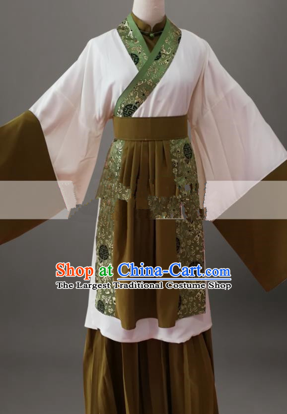 Professional Chinese Traditional Beijing Opera Old Female Dress Ancient Country Dame Costume for Women