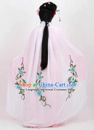 Professional Chinese Traditional Beijing Opera White Cape Ancient Princess Costume for Women