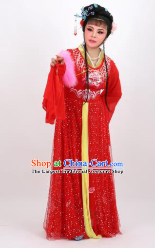 Professional Chinese Traditional Peking Opera Princess Red Dress Ancient Palace Lady Costume for Women