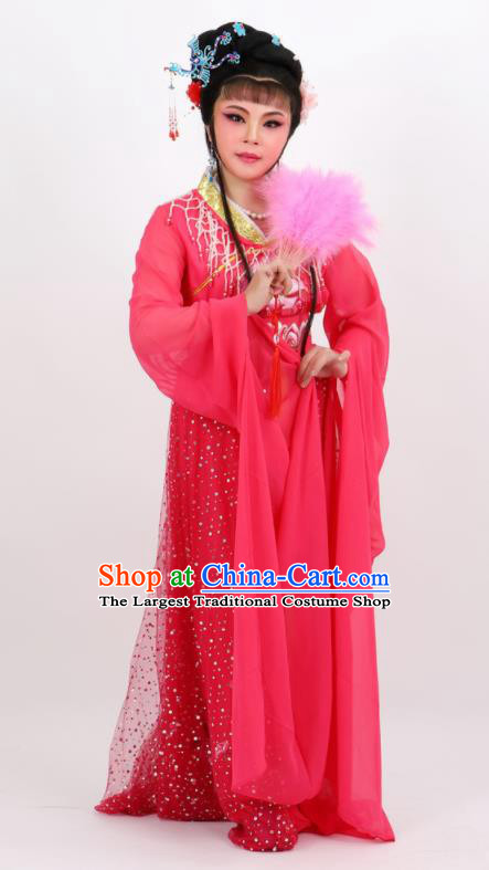 Professional Chinese Traditional Peking Opera Princess Rosy Dress Ancient Palace Lady Costume for Women