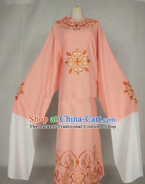 Chinese Traditional Beijing Opera Niche Pink Robe Ancient Number One Scholar Costume for Men