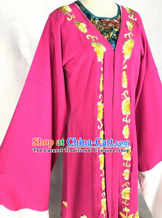 Chinese Traditional Peking Opera Actress Rosy Dress Ancient Court Lady Costume for Women