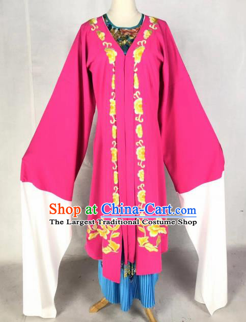 Chinese Traditional Peking Opera Actress Rosy Dress Ancient Court Lady Costume for Women