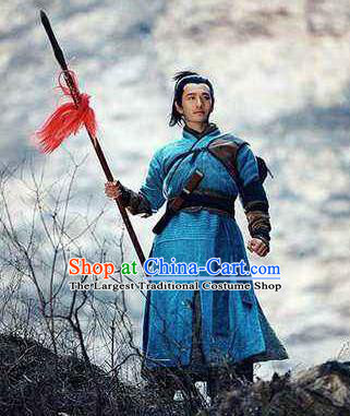 Chinese Ancient Southern Song Dynasty General Yue Fei Costumes Complete Set