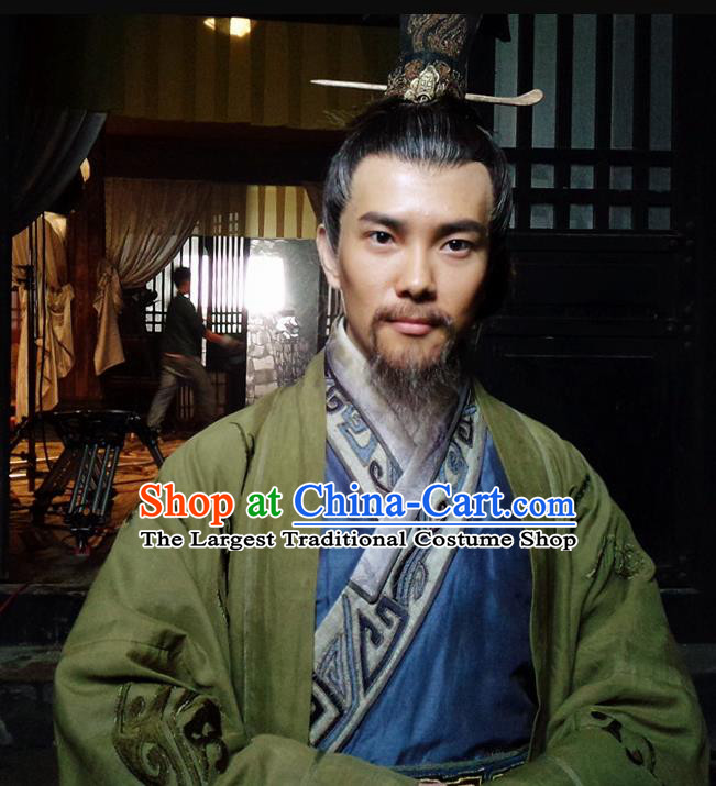 Chinese Ancient Zhou Dynasty Minister Chang Hong Costumes Complete Set