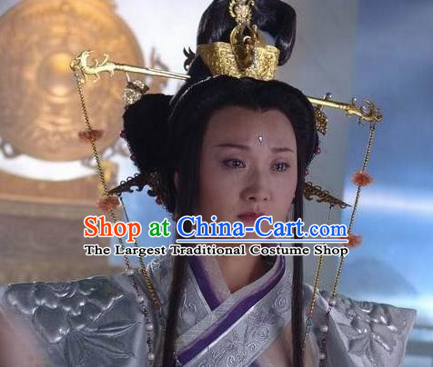 Chinese Ancient Mythology Goddess Hanfu Dress Queen Mother of the West Costumes Complete Set