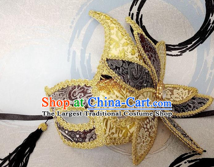 Handmade Halloween Venice Carnival Mask Fancy Ball Cosplay Stage Show Face Masks Accessories for Women