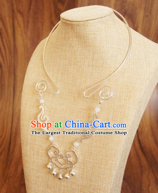 Chinese Traditional Hanfu Jewelry Accessories Ancient Ming Dynasty Princess Cloud Necklace for Women