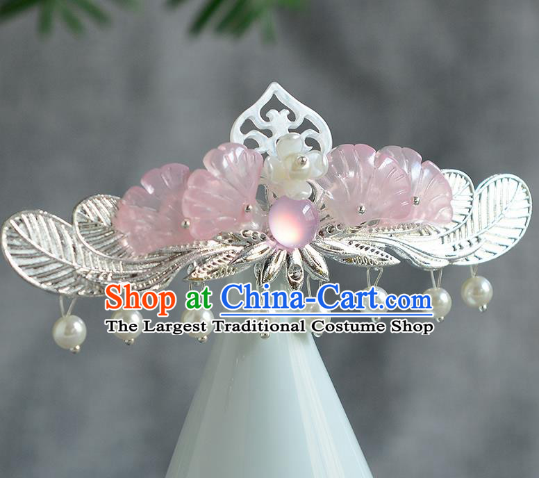 Chinese Ancient Ming Dynasty Princess Hair Crown Hairpins Traditional Hanfu Court Hair Accessories for Women