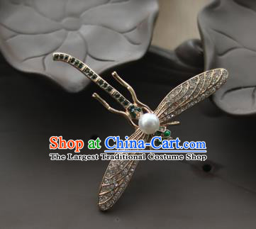 Chinese Traditional Hanfu Dragonfly Brooch Pendant Ancient Cheongsam Breastpin Accessories for Women